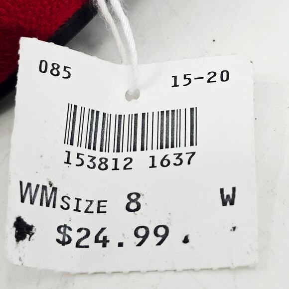 American Eagle Outfitters Rubby Red Ballet Flat Shoe Coquette Bow Womens 8 W NEW - Picture 9 of 10